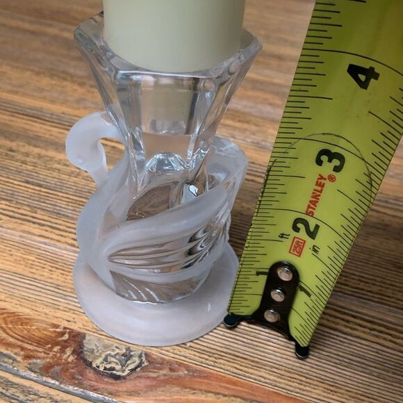 PartyLite Crystal Swan Pair Elegant Candle Holders NWOT - Picture 13 of 15